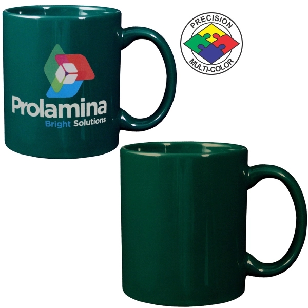 Stoneware mug with c-shaped handle. Spot color. A huge variety of... from ASI 80093 Pyrographics / Pyrographics Line