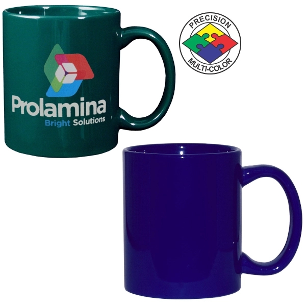 Stoneware mug with c-shaped handle. Spot color. A huge variety of... from ASI 80093 Pyrographics / Pyrographics Line