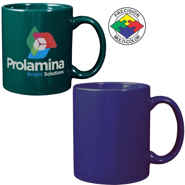 Stoneware mug with c-shaped handle. Spot color. A huge variety of... from ASI 80093 Pyrographics / Pyrographics Line
