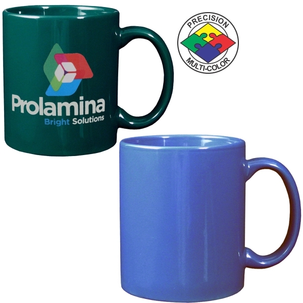 Stoneware mug with c-shaped handle. Spot color. A huge variety of... from ASI 80093 Pyrographics / Pyrographics Line