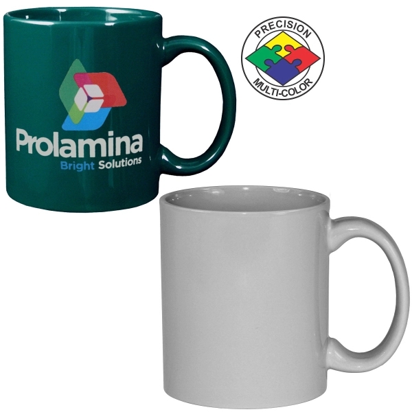 Stoneware mug with c-shaped handle. Spot color. A huge variety of... from ASI 80093 Pyrographics / Pyrographics Line