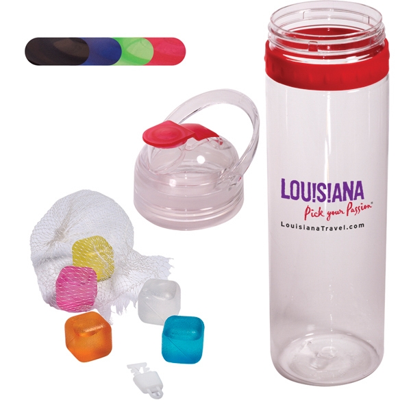 Set composed of reusable ice cubes and travel water bottle.... from ASI 79530 Prime Line / Prime Line