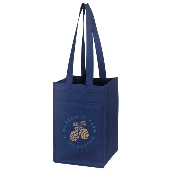 100gsm Non-Woven Polypropylene tote bags with durable handles holds up to... from ASI 40544 Binaco / Binaline