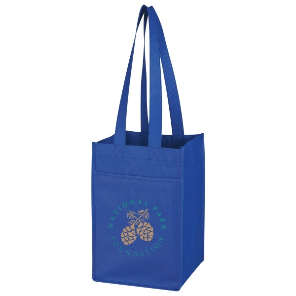 100gsm Non-Woven Polypropylene tote bags with durable handles holds up to... from ASI 40544 Binaco / Binaline