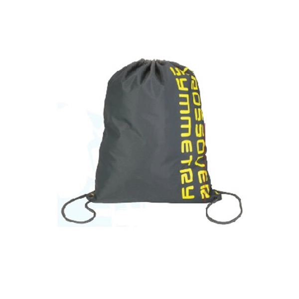 Drawstring two tone bag features a thick cord and curved bottom... from ASI 31977 Adline Industries Inc