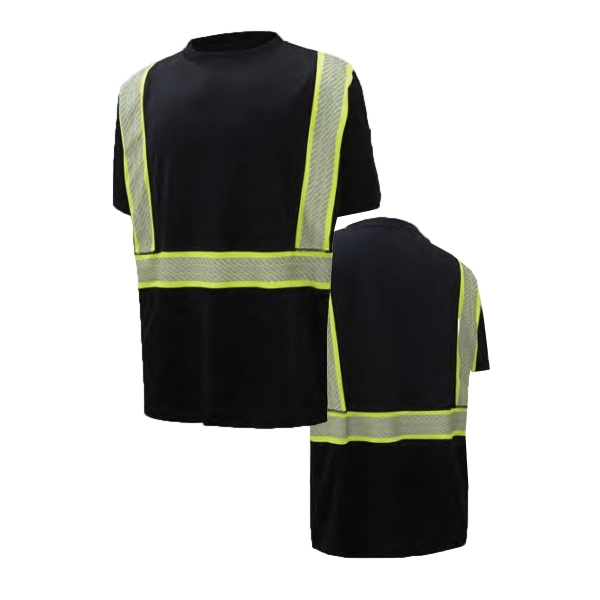 Snag proof short sleeve work shirt with reflective tape. Moisture wicking,... from ASI 58492 GSS Safety LLC / GSS Safety