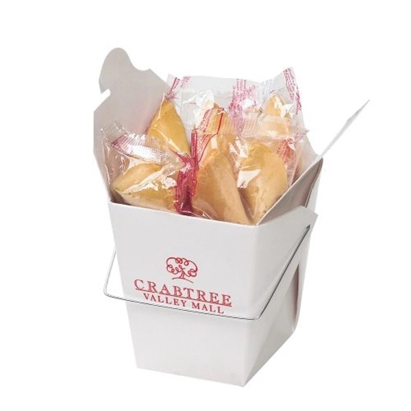 Customizable Chinese food carry out containers with 4 fortune cookies inside... from ASI 71685 Midnite Snax®