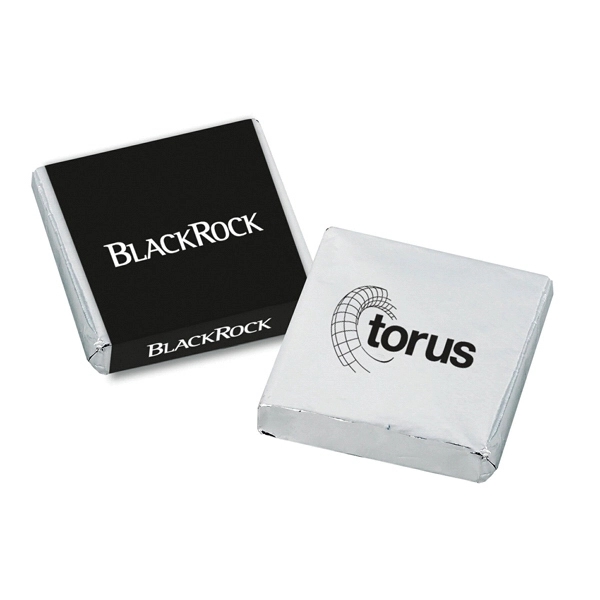 0.1 oz. milk chocolate truffle squares with gold, white, or red... from ASI 71685 Midnite Snax®