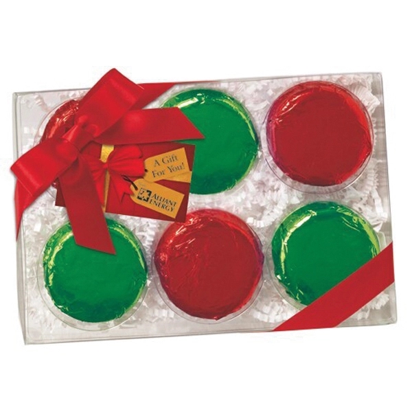 Six pack of chocolate covered Oreos® wrapped in foil with several... from ASI 71685 Midnite Snax®