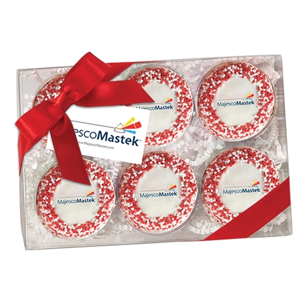 Six pack of chocolate covered Oreos® featuring nonpareil sprinkles and a... from ASI 71685 Midnite Snax®