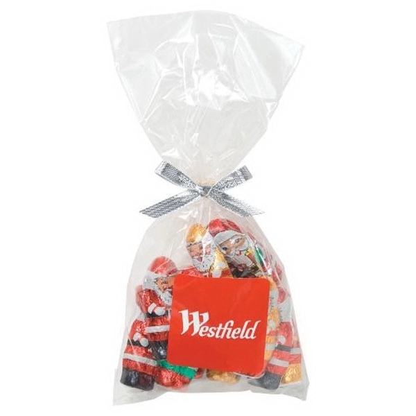 4 oz. mug stuffer bag of Santa shaped chocolates; includes your... from ASI 71685 Midnite Snax®