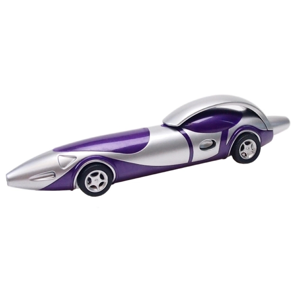 Plastic click action novelty race car pen... from ASI 31517 Admart Products / Admart Line