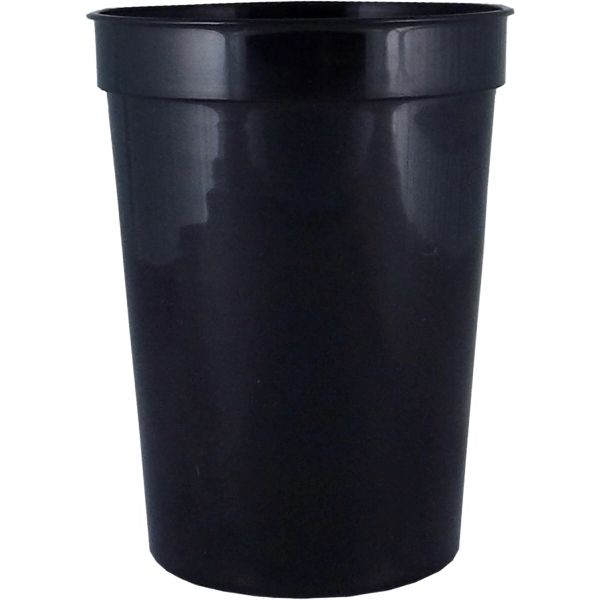 Durable 12 oz. smooth wall plastic stadium cup, perfect for events... from ASI 67075 Leprechaun Promotions, LLC / Leprechaun Promotions