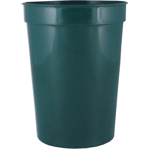 Durable 12 oz. smooth wall plastic stadium cup, perfect for events... from ASI 67075 Leprechaun Promotions, LLC / Leprechaun Promotions