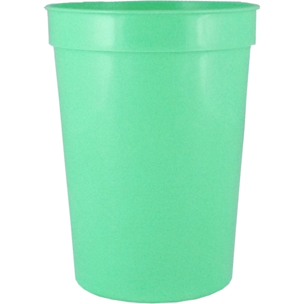 Durable 12 oz. smooth wall plastic stadium cup, perfect for events... from ASI 67075 Leprechaun Promotions, LLC / Leprechaun Promotions
