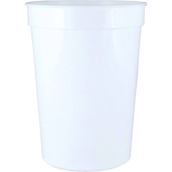 Durable 12 oz. smooth wall plastic stadium cup, perfect for events... from ASI 67075 Leprechaun Promotions, LLC / Leprechaun Promotions