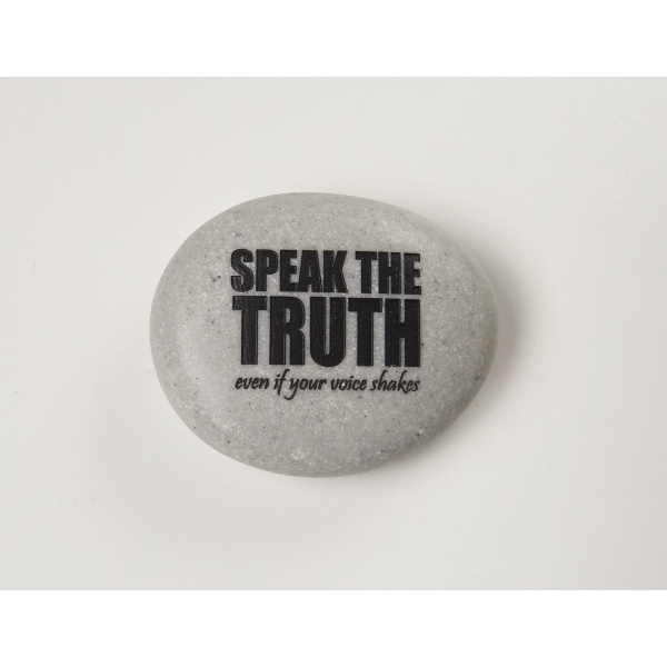 3.5" x 2.75" x 1" garden stone, made in the USA.... from ASI 89860 StoneyCreek / StoneyCreek®