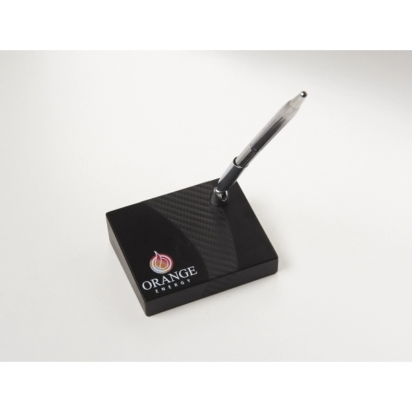 Carbon fiber pen holder, 3.5" x 2.75" x .875".... from ASI 89860 StoneyCreek / StoneyCreek®