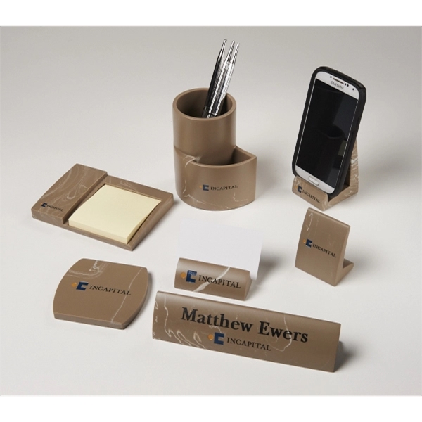 Modern notepad holder, 5.5" x 4.75" x 1".... from ASI 89860 StoneyCreek / StoneyCreek®