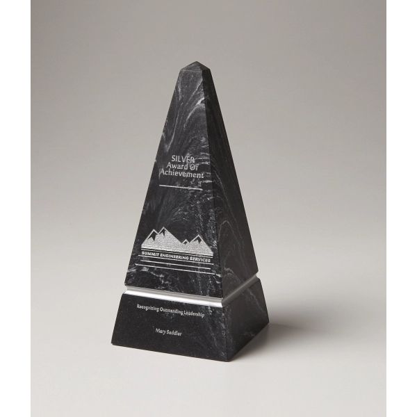 9" Obelisk award, 4" x 4" x 9". Made from recycled... from ASI 89860 StoneyCreek / StoneyCreek®
