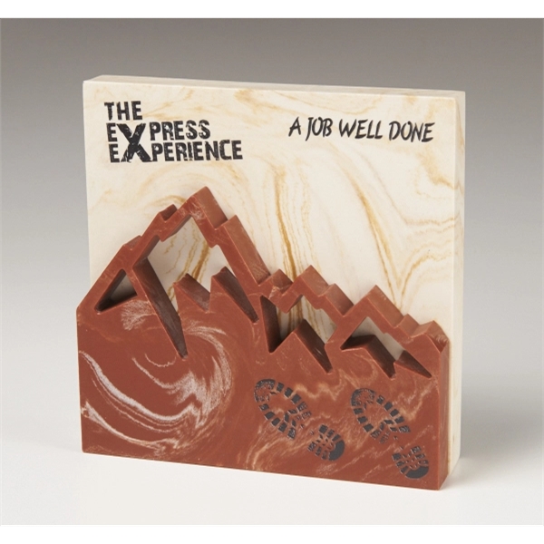 Upright award shown in alabaster marble with terracotta mountain marble cut... from ASI 89860 StoneyCreek / StoneyCreek®