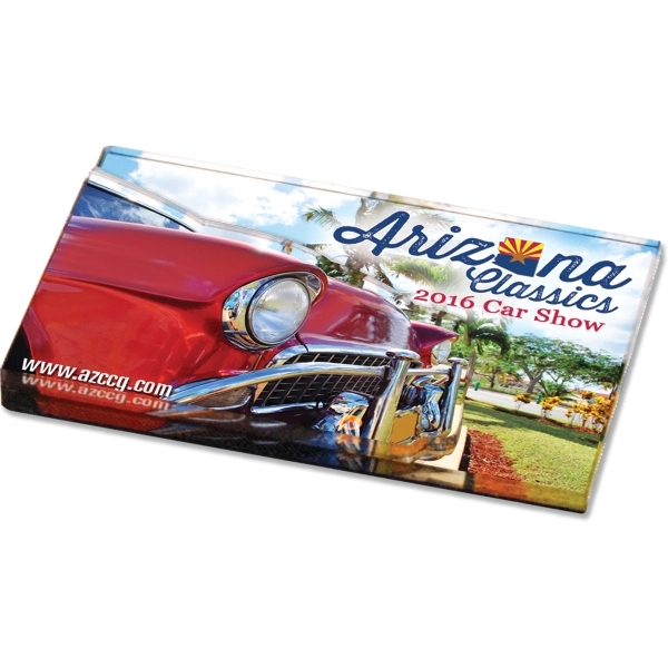 Dual layer magnet made of 1/8" clear acrylic over a digital... from ASI 72521 Morris Magnets / Laser Cuts