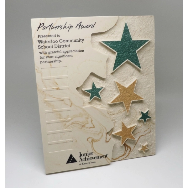 Perpetual chiseled star plaque. Plates sold separately. Made from recycled material.... from ASI 89860 StoneyCreek / StoneyCreek®
