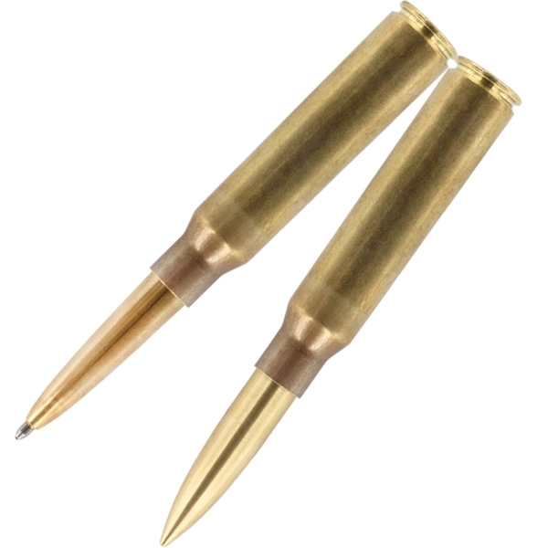 Pen has Genuine .338 caliber LAPUA mag brass casing & cartridge.... from ASI 54423 Fisher Space Pen Co / Fisher Space Pen