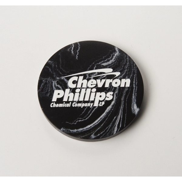 Round coaster. 4" x .25". Made in USA.... from ASI 89860 StoneyCreek / StoneyCreek®