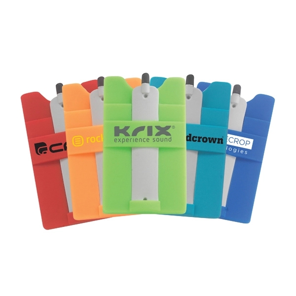 Silicone Wallet with Stylus Stand.... from ASI 90807 Tekweld