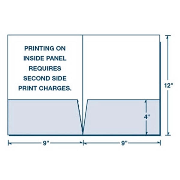 Large 9" x 12" presentation folder with square corners and two... from ASI 32050 Admore / Admore®
