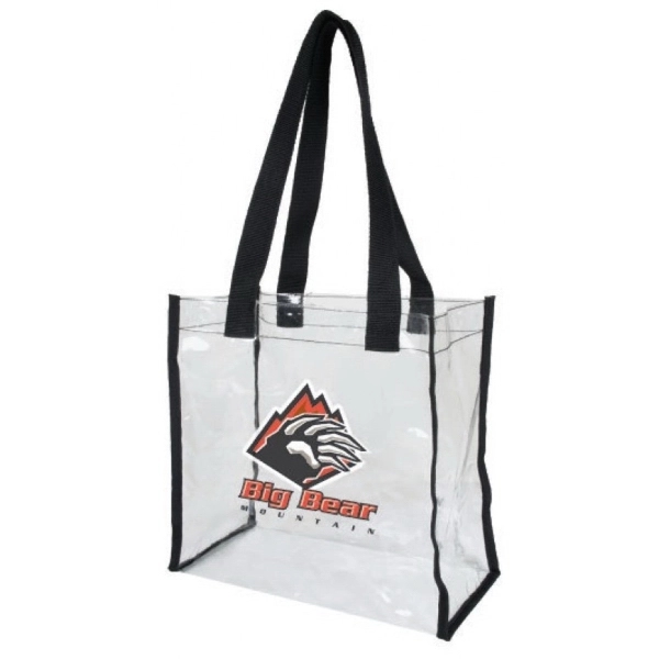 Clear vinyl tote bag measuring 12" x 12" x 6".... from ASI 31978 Admanline