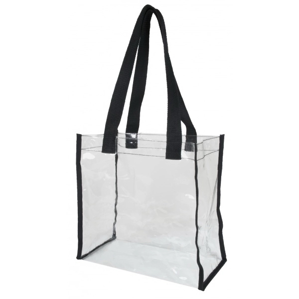 Clear vinyl tote bag measuring 12" x 12" x 6".... from ASI 31978 Admanline