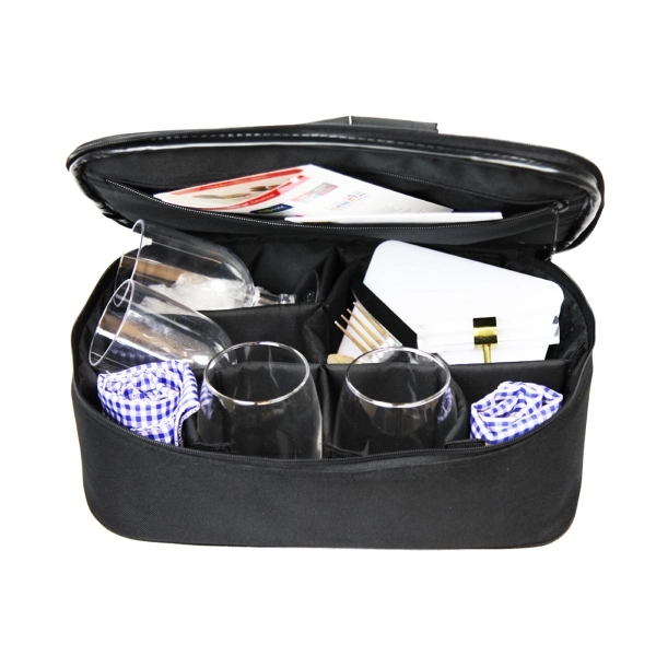 Bottle Cooler made of 600 Denier Polyester with tech dot trim.... from ASI 57702 GoodHopeBags, Inc.