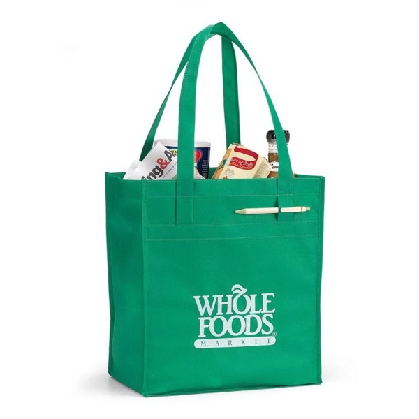 Non woven deluxe grocery shopper with 24" shoulder straps.... from ASI 56070 Gemline / Gemline®