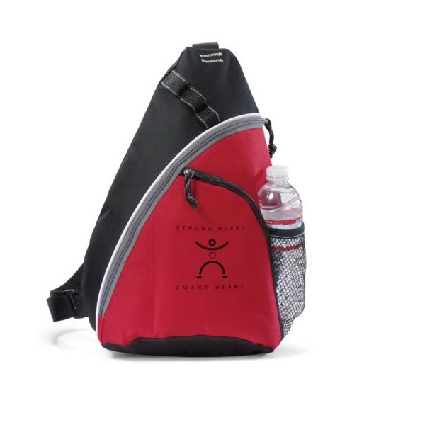 Sling bag made of 600 denier polyester with two zippered compartments,... from ASI 56070 Gemline / Gemline®