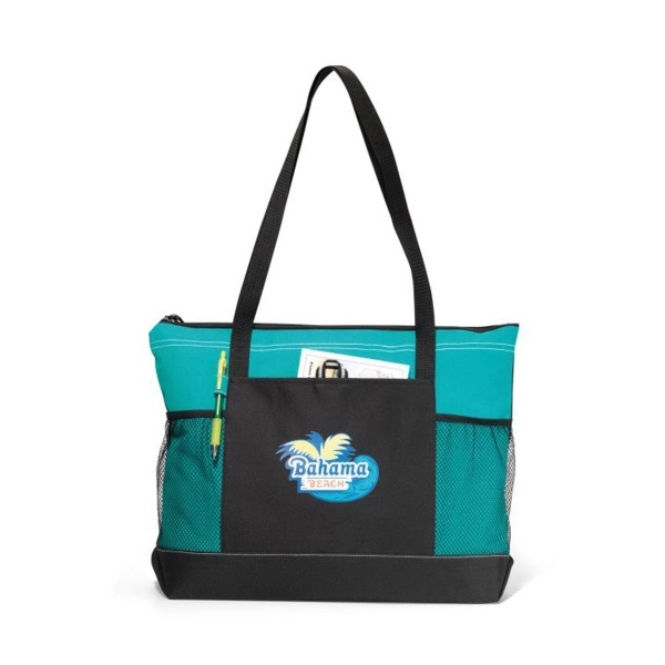 Zippered tote bag with mesh pockets and 29.5" shoulder straps.... from ASI 56070 Gemline / Gemline®