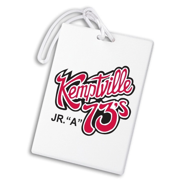 Sport bag tag (rectangular); 2 1/2" x 3 1/2" x 1/16".... from ASI 79896 Promo Plastik