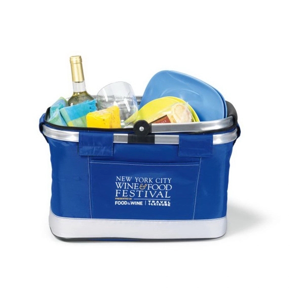 30-can polyester collapsible cooler basket with aluminum frame and handle.... from ASI 56070 Gemline / Gemline®