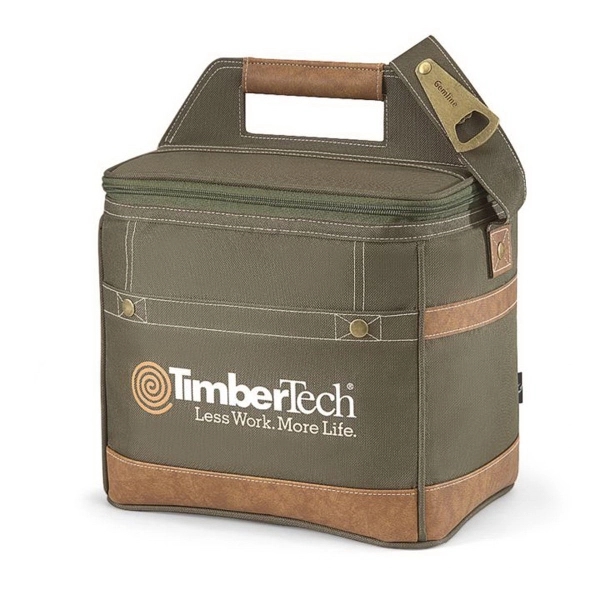 12-bottle/18-can polyester cooler with collapsible removable 12-bottle divider.... from ASI 56070 Gemline / Gemline®