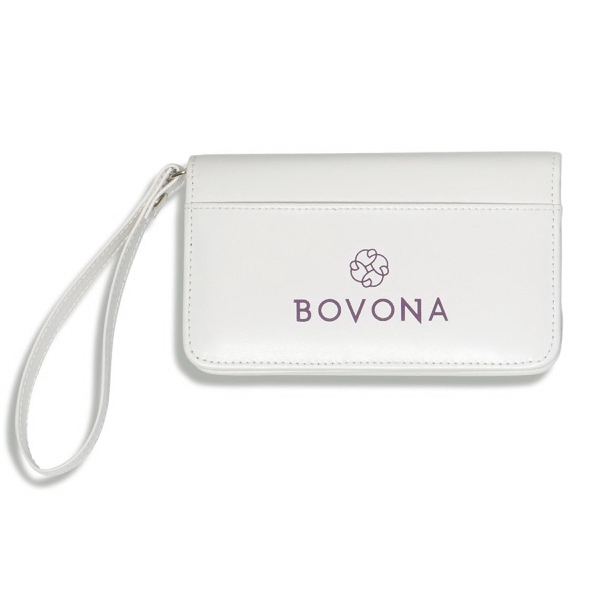 Simulated leather wristlet wallet with front pocket.... from ASI 56070 Gemline / Gemline®