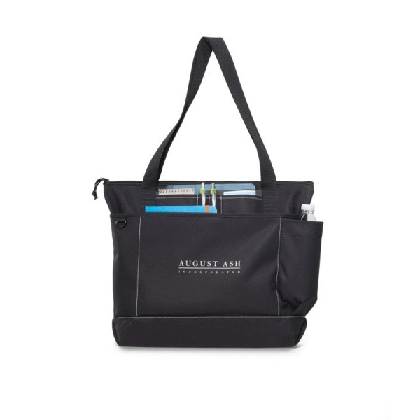 Business tote bag with front pocket sized to fit a tablet... from ASI 56070 Gemline / Gemline®