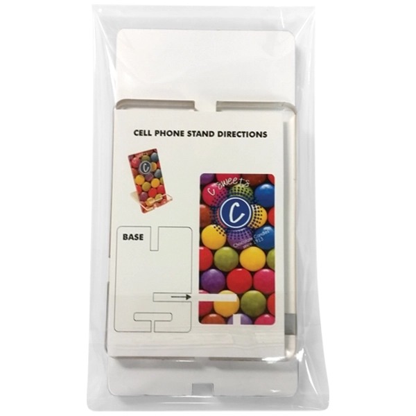 Acrylic smart phone desk stand with full color digital print.... from ASI 72521 Morris Magnets / Laser Cuts