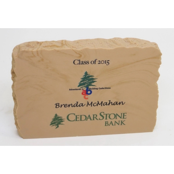 Cobblestone desk award gives a large imprint area for a desk-sized... from ASI 89860 StoneyCreek / StoneyCreek®