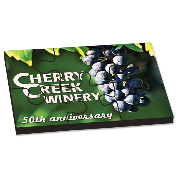 1/4" Thick wood puzzle with black vinyl backing.... from ASI 72521 Morris Magnets / Laser Cuts