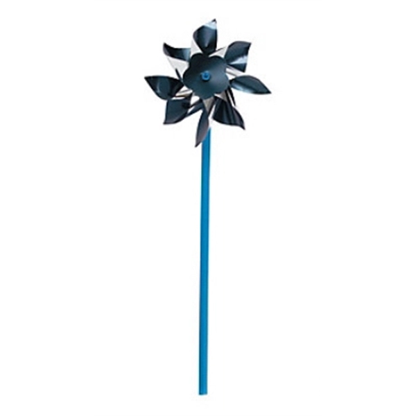 Pinwheel toy, Blue AND Silver includes Assembly and Logo... from ASI 57713 Glow Promotions / Glow Promotions