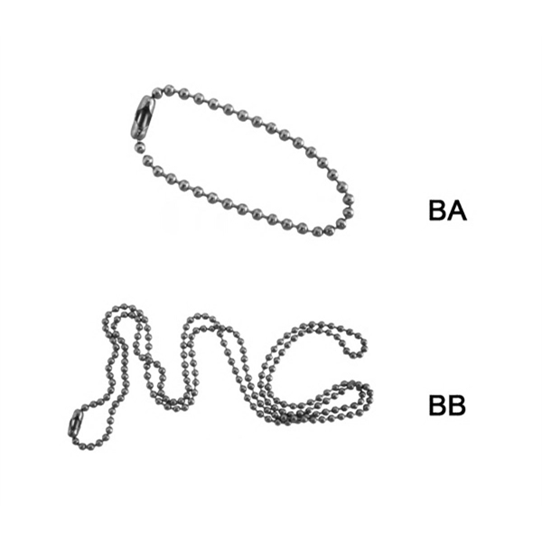 Short silver ball chain made of metal for attaching a small... from ASI 37218 Athena Promo (tm)