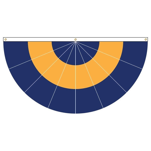 3' X 6' Custom Color Pleated Fans... from ASI 80228 Quinn