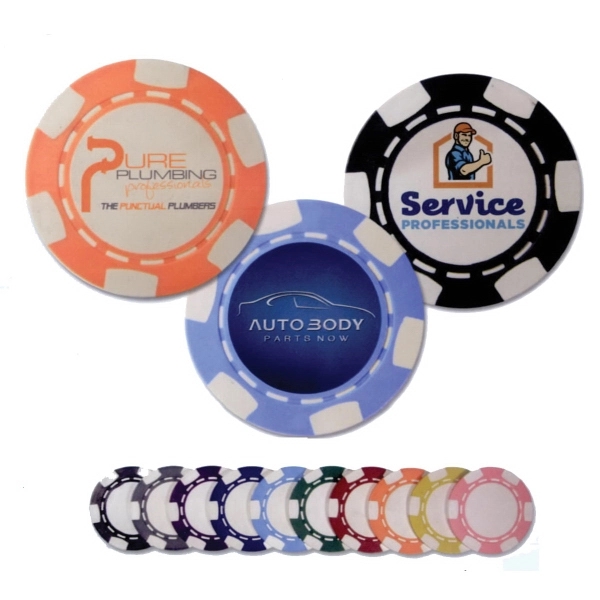 Portrait Design Premium Direct Print Poker Chips.... from ASI 63500 Jomar Industries Inc / Poker Chip