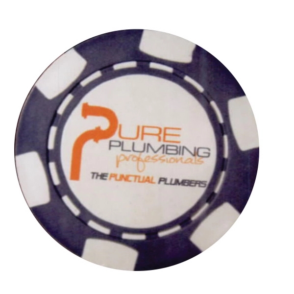 Direct Print Chips in Drawstring Bag.15 Chips. Plain Velvetine drawstring pouch... from ASI 63500 Jomar Industries Inc / Poker Chip